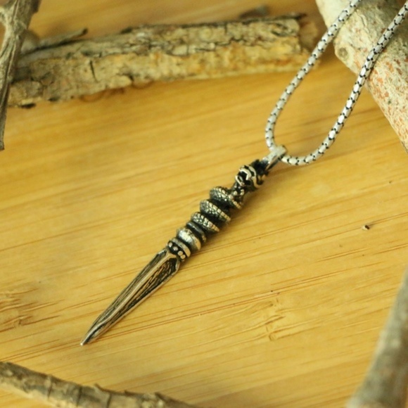 Sterling Silver Stylish Men's Necklace - Picture 2 of 8